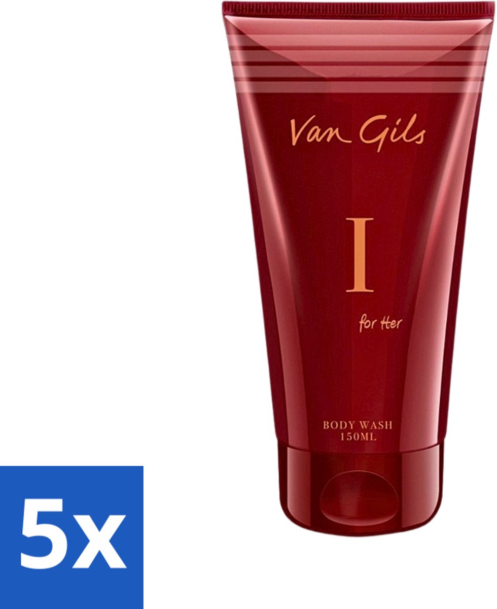 Van Gils - Douchegel - I for Her - Zachte Reiniging & Luxe Geurbeleving - 150 ml - Bulkverpakking - 5 stuks