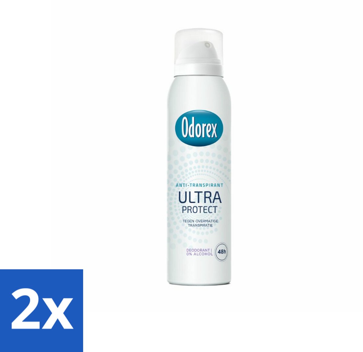 2 x Odorex - Deodorant Spray - Ultra Protect - Extra Krachtig - 150 ml - Anti-transpirant Spray - Zweetbeheersing - Geurbeheersing - Extra Krachtige Bescherming - 48 Uur Bescherming