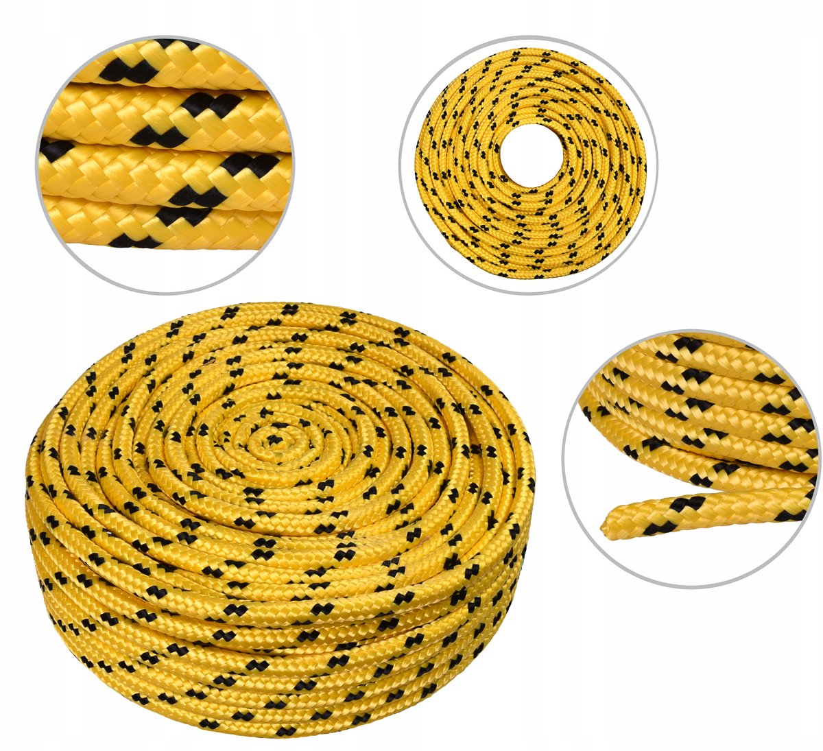 Sterke Gele Polypropyleen Touw 8mm - 300m - 820kg