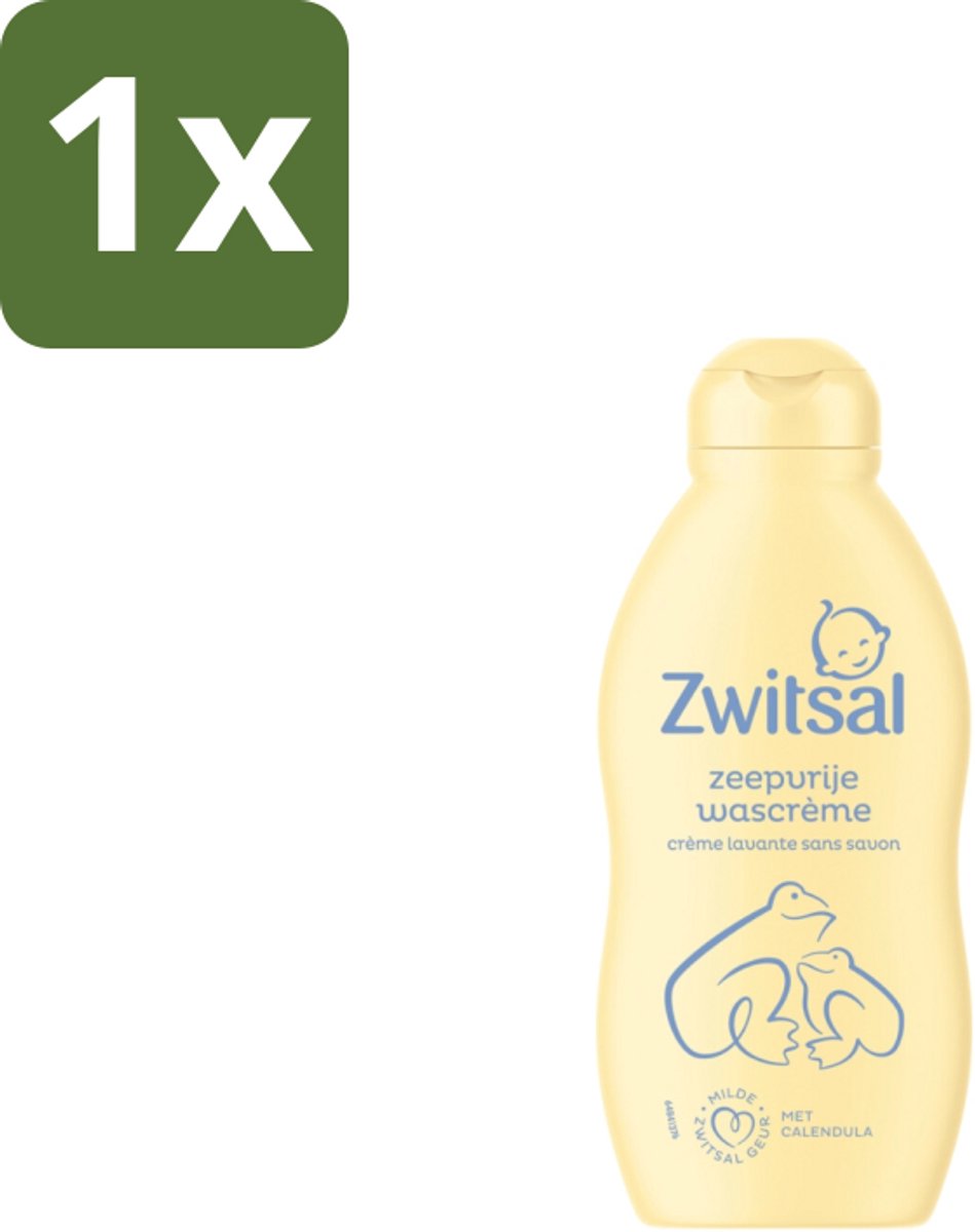 Zwitsal – Wascrème – Zeepvrij met Calendula – 200 ml - 1 stuk