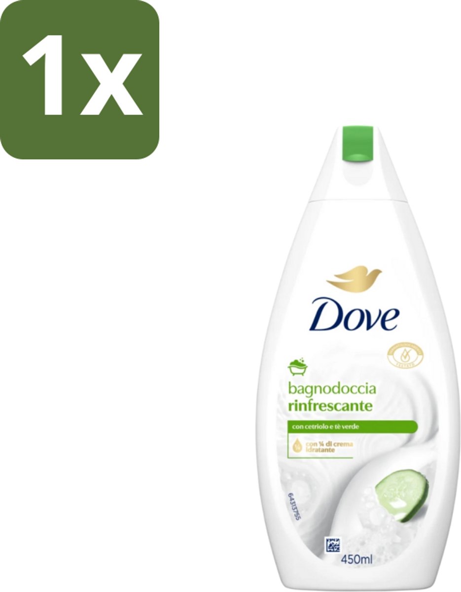 1 x Dove – Douchegel – Refreshing – 450 ml - Douchegel - Frisheid - Reiniging - Huid Verzorging - Mild Reinigen