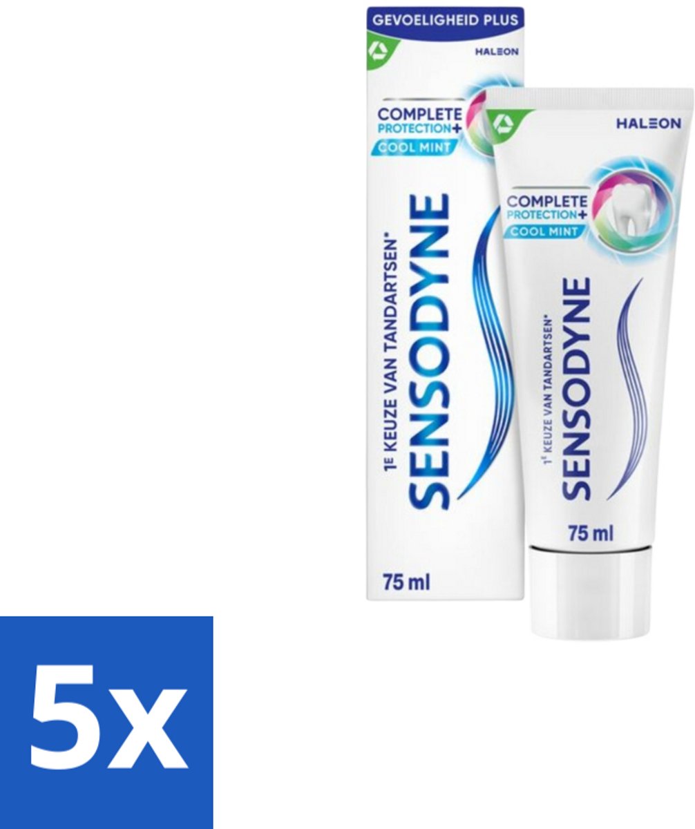 Sensodyne – Tandpasta – Complete Protection + Cool Mint – 75 ml - Bulkverpakking - 5 stuks