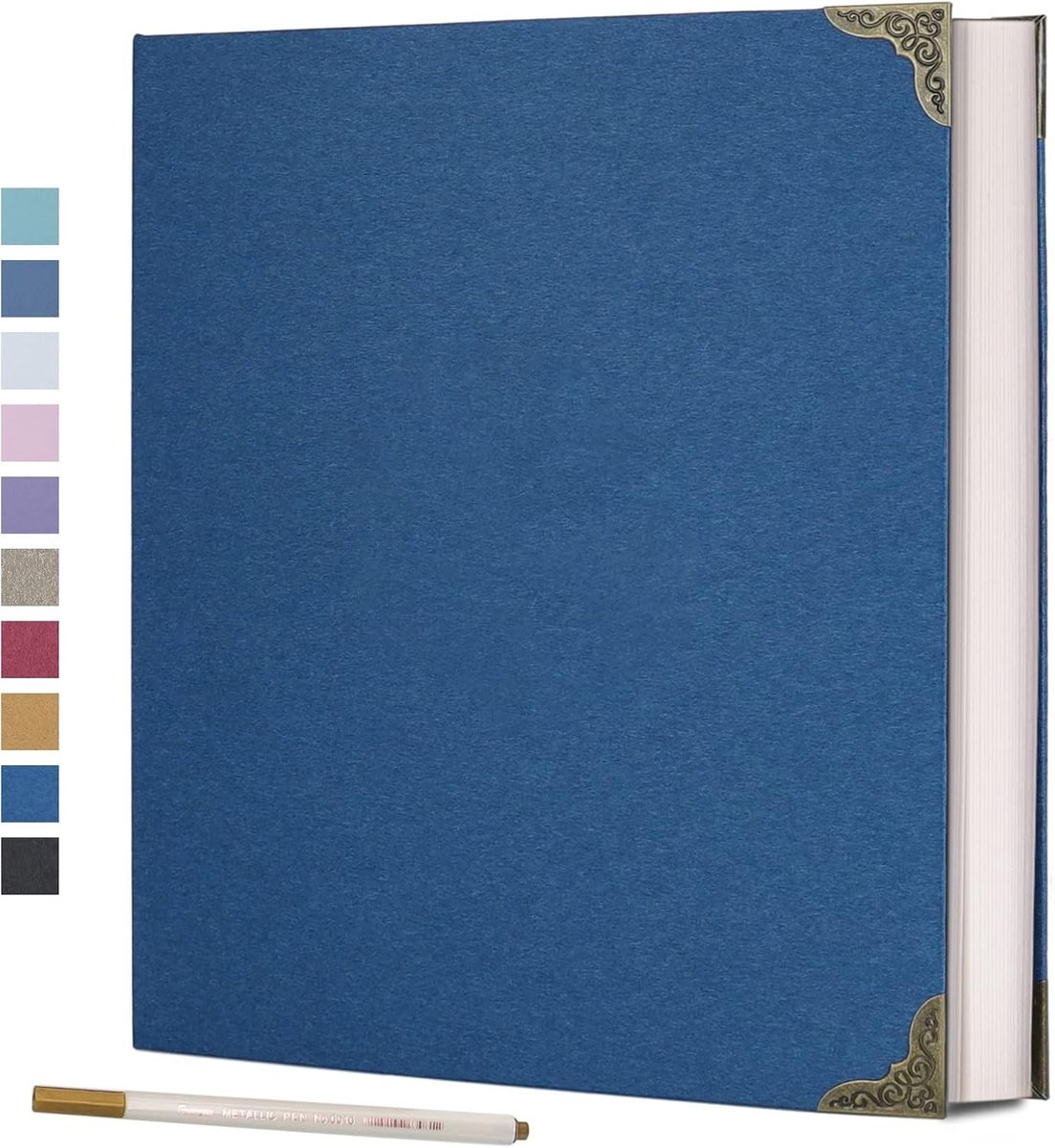Fotoalbum met Zelfklevende Pagina's en DIY Scrapbook Kit - 40 Bladzijden Hardcover voor Trouwen, Vrienden en Kinderen - Perfect Cadeau voor Verjaardagen en Jubilea