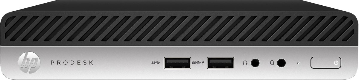 HP ProDesk 405 G4 AMD Ryzen™ 5 2400GE 16 GB DDR4-SDRAM 512 GB SSD Windows 11 Mini PC Zwart, Zilver