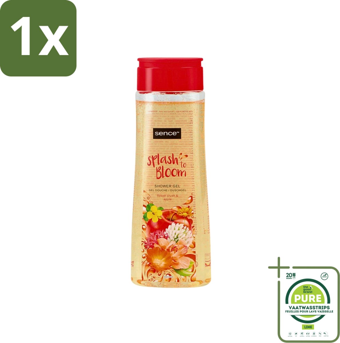 1 x Sence - Body-X Twilight Amber - Douchegel - Voor Vrouwen - 500 ml - Douchegel Voor Vrouwen - Fruitige Geur - Bloemige Geur - Douchegel Voor Dagelijks Gebruik - Body-x Twilight Amber