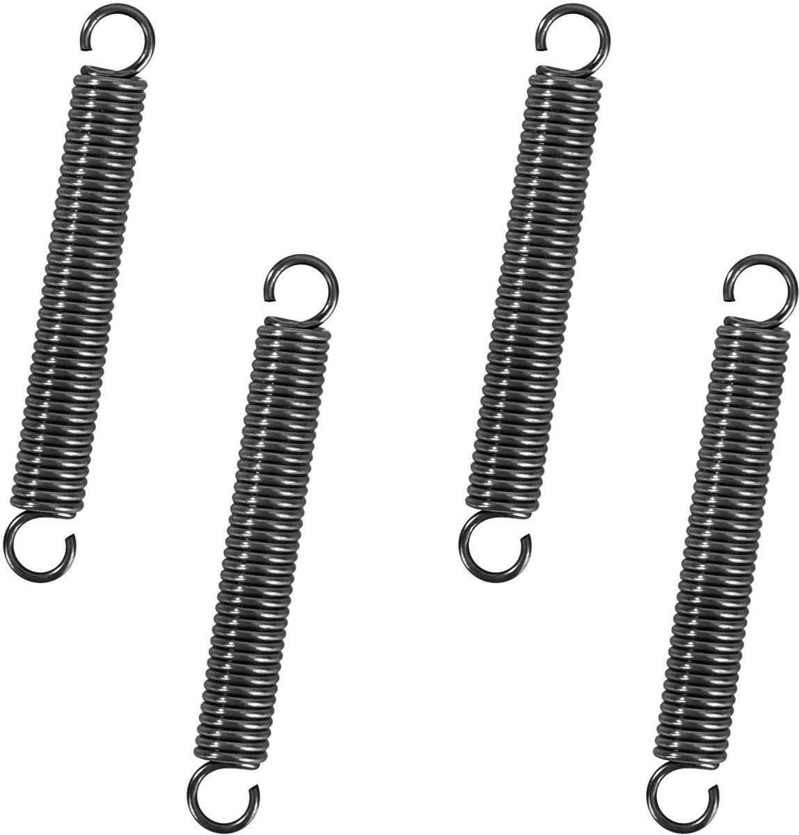 Veer met haak 60 mm - Tension Springs, Piano Draadveren, Draaddiameter 1.2 mm, Buitendiameter 8 mm, Sterkte 4.2 kg, Verpakking van 20 stuks, Ideaal voor DIY-projecten en reparaties