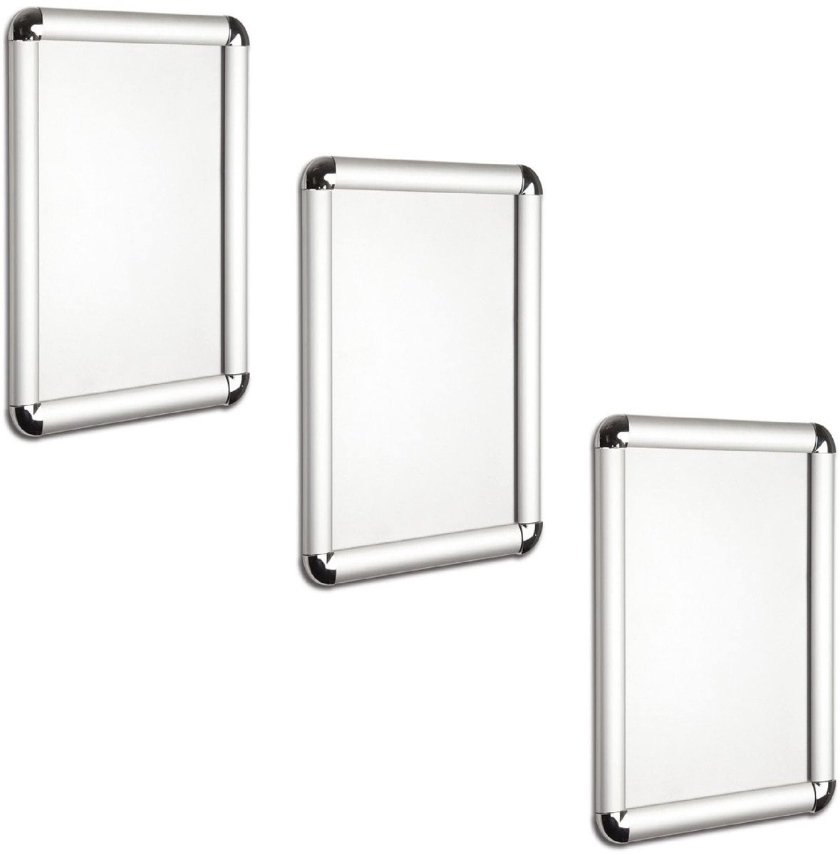 Elzusha - 25mm Zilveren Snap Frame Posterhouder - A4, A3, A2, A1, A0 (Pack van 3)