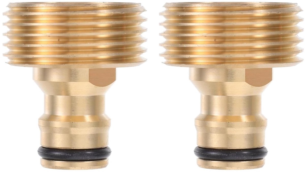 Elzusha - Messing Snelkoppeling met 1 Inch Draad voor Tuingebruik