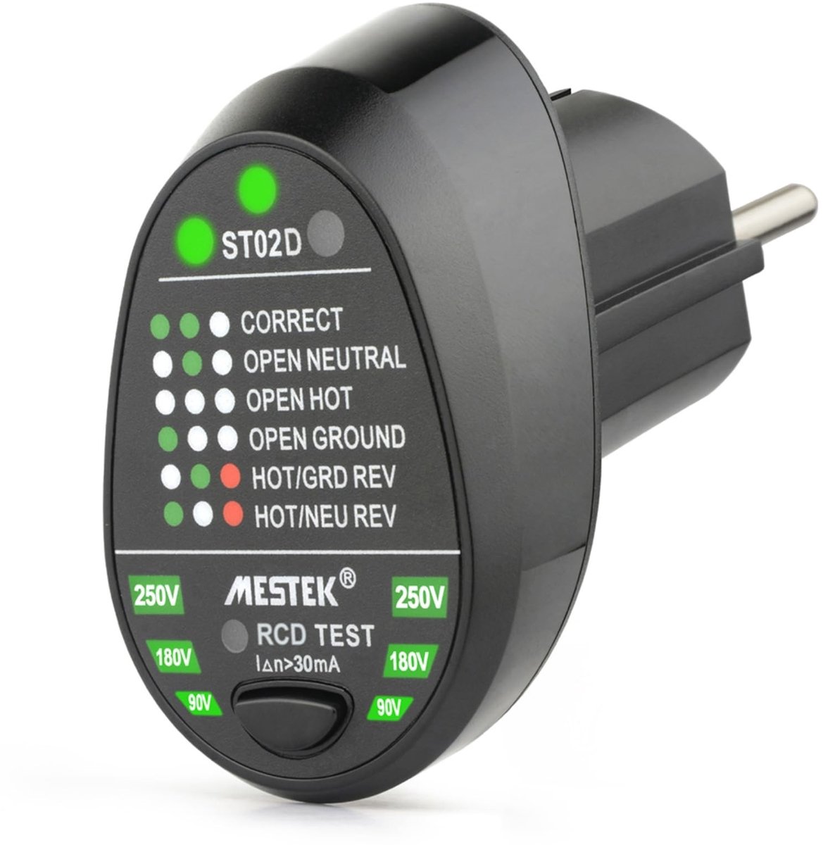 Elzusha - RCD Stopcontact Tester voor Juiste Aansluitingen