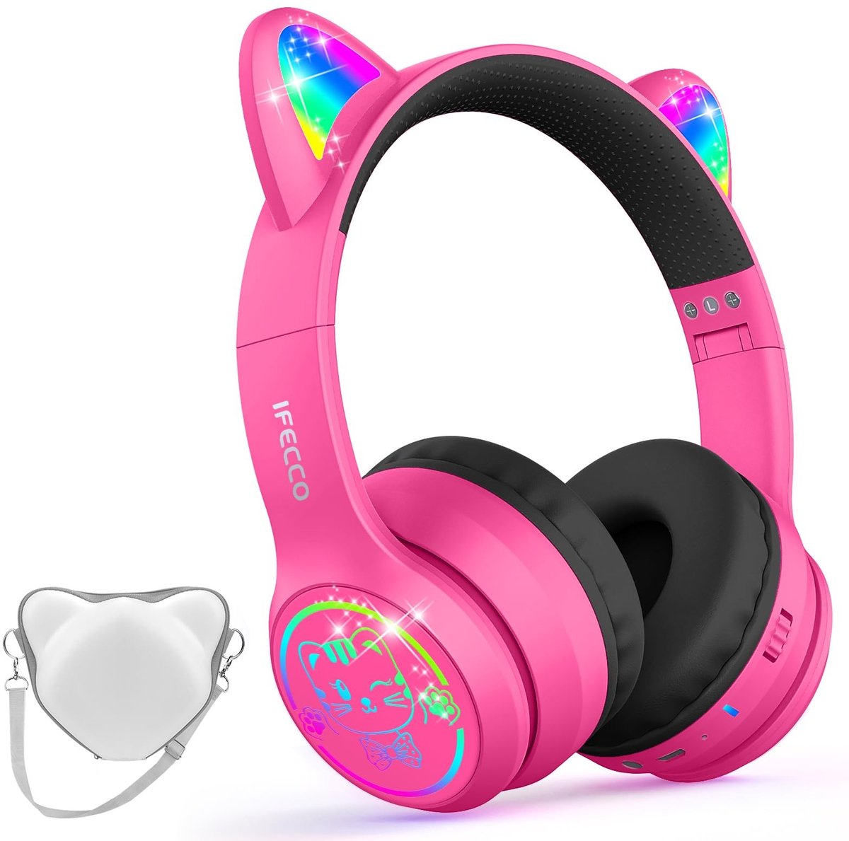 Elzusha - Draadloze Kinderoordopjes met Microfoon en LED-verlichting
