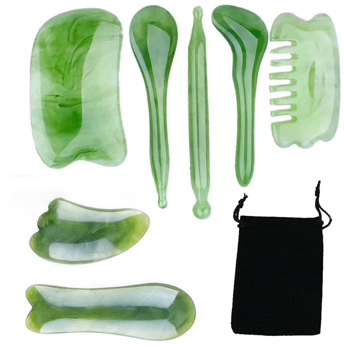 Elzusha - Gua Sha Set van 7 Acupressuur Massagers