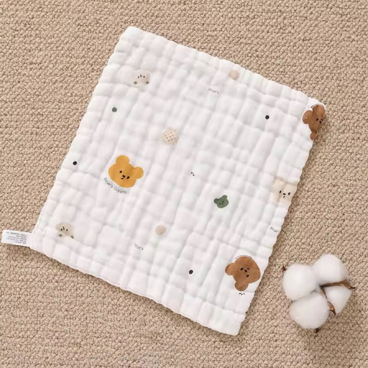 Extra zachte babydoek van puur katoenen gaas (1 stuk)-Stijl 8-30*30cm