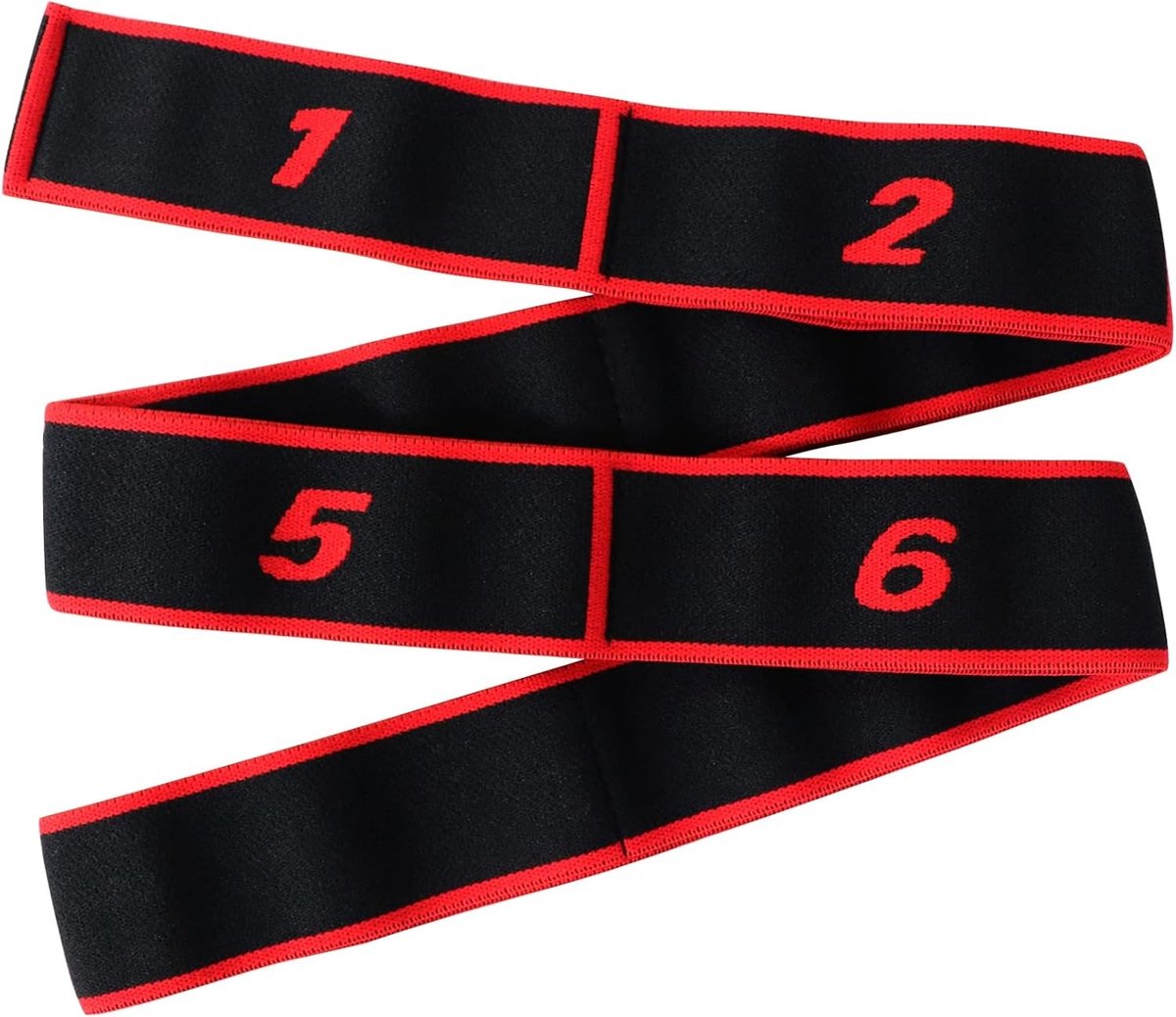 Verstelbare Yoga Stretchband met 8 Lussen voor Effectieve Leg Training en Fitnessoefeningen
