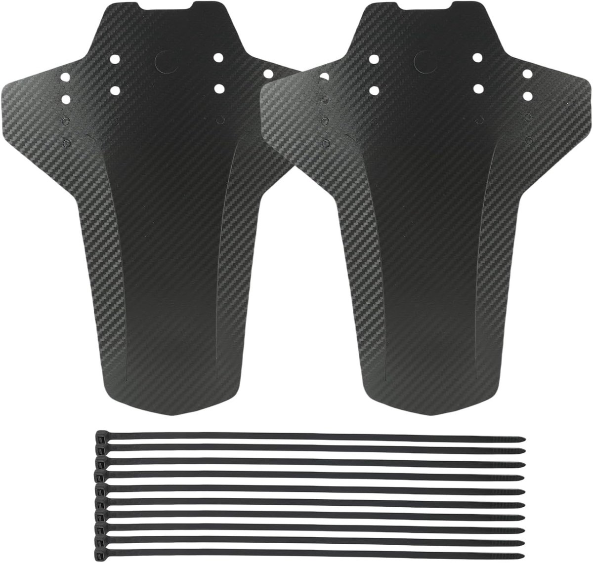 Robuuste en flexibele spatborden voor mountainbikes met reflectoren, geschikt voor 20-29 inch wielen, set van 2 voor optimale bescherming tegen modder en water