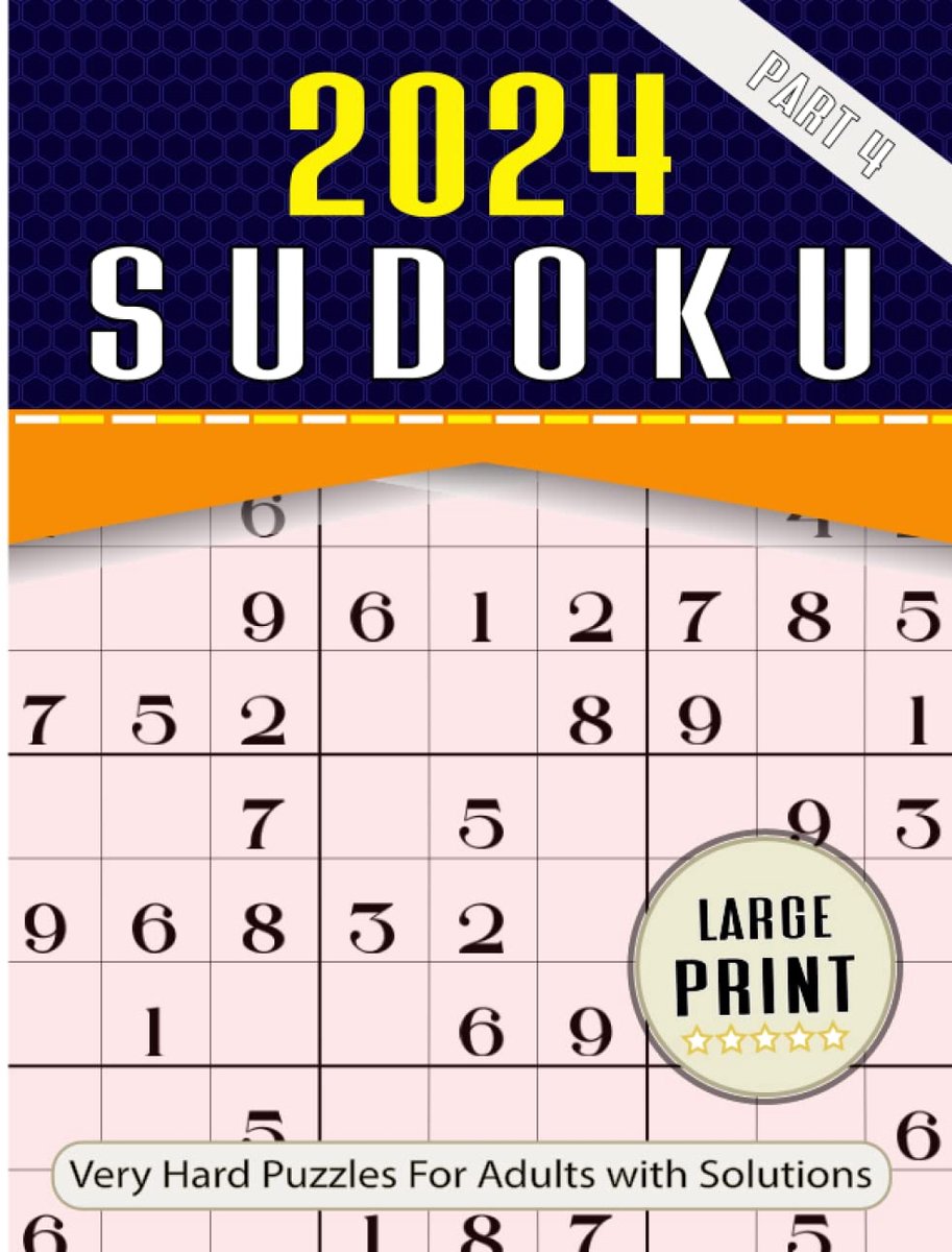 2024 Sudoku Puzzles For Adults Large Print- VERY HARD: 2023-2024 Best Activity Game for Smart Experts & Seniors With - ShopVlot