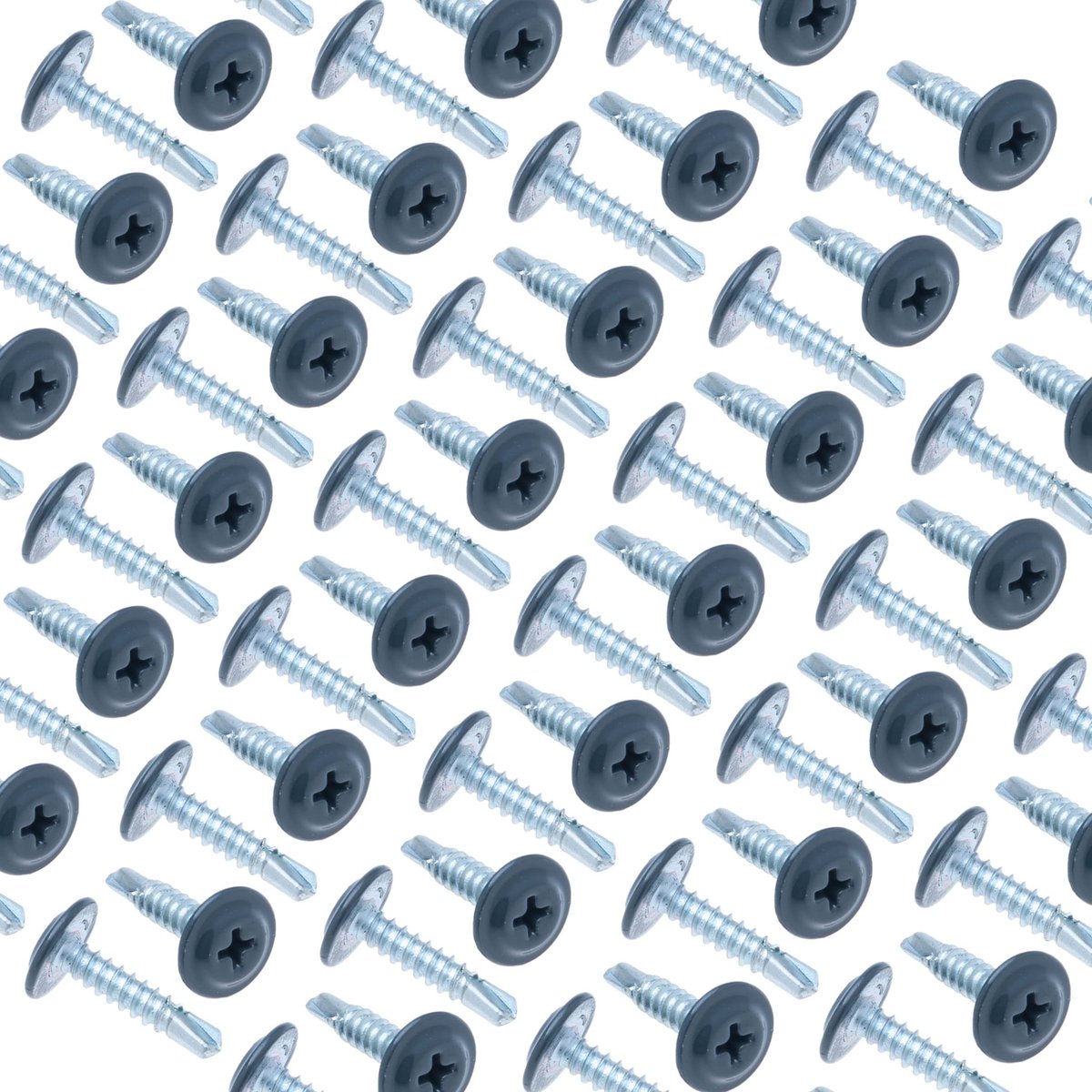 Zelftappende Montageschroeven 4.2 mm x 19 mm - Meerkleurig Gepoedercoat RAL7016 - Gehard Staal - ShopVlot