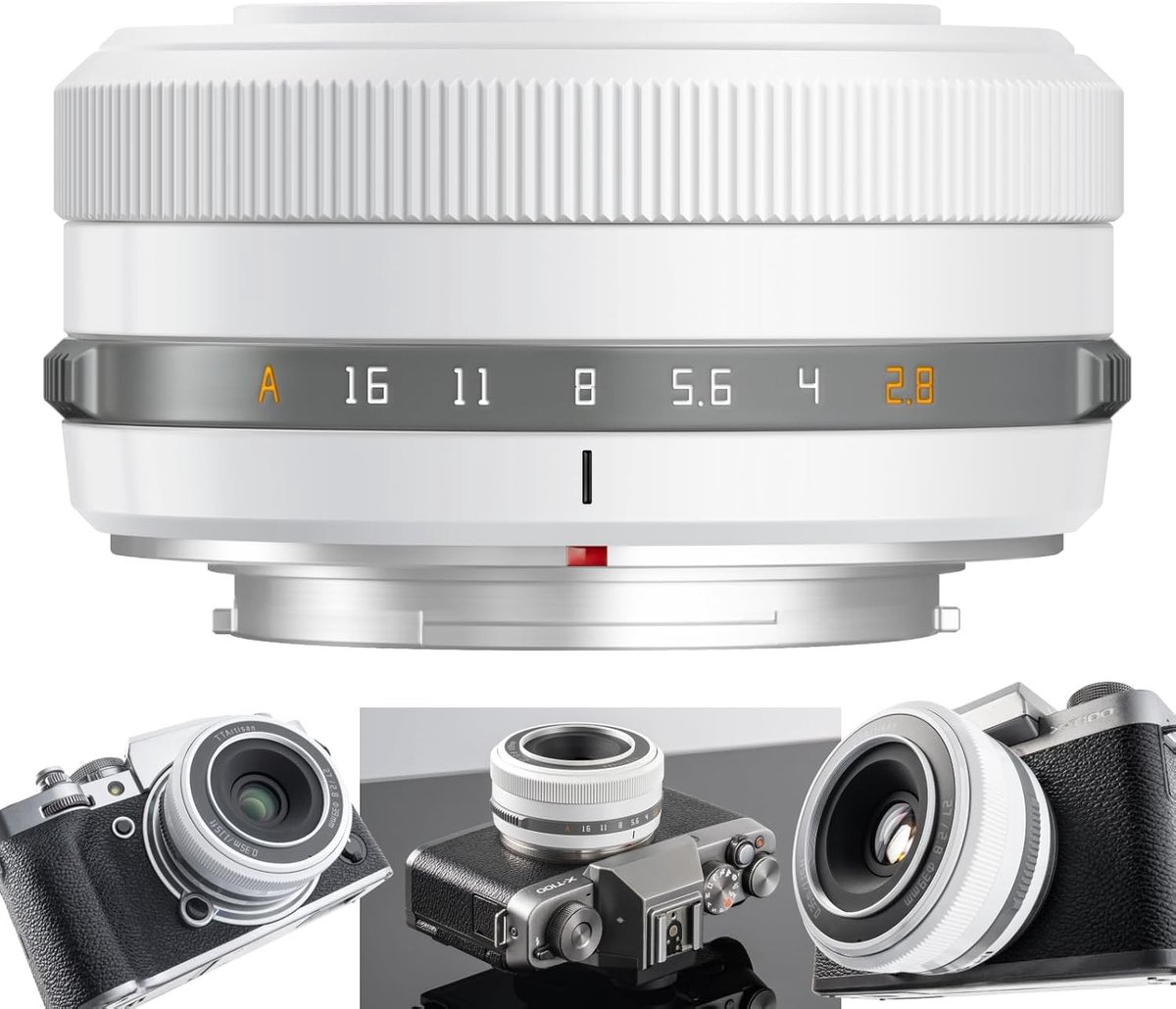 27mm F2.8 XF Lens voor X Mount Camera's - Geschikt voor X-A1, X-T1, X-E2S en meer - Wit Beperkte Editie