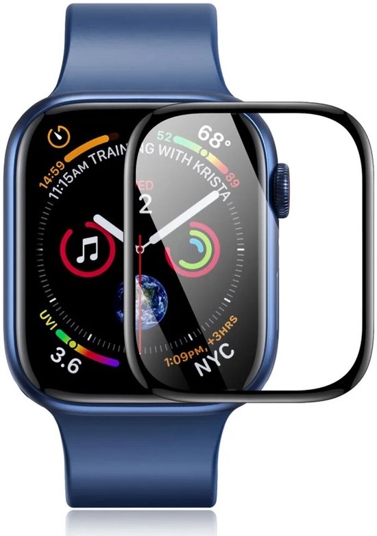 Dux Ducis - Screenprotector Geschikt voor Apple Watch 4/5/6/SE 40MM - Folie - (2-Pack) Zwart