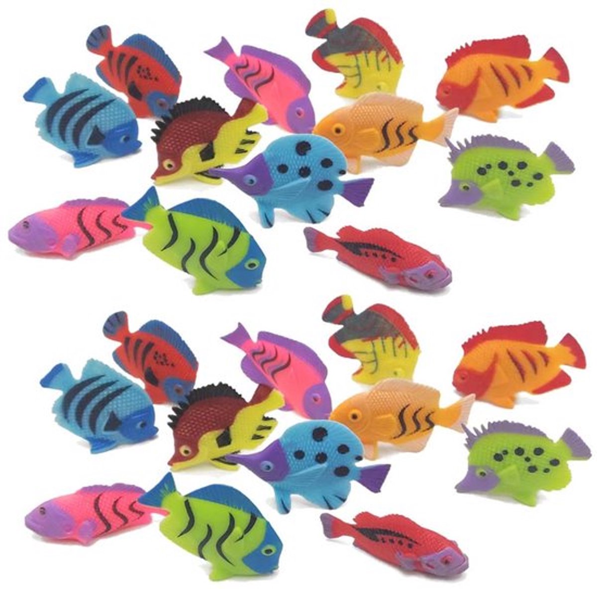 Aquarium Vissen - 20 Stuks Kunstmatige Vissen Beweging Drijvende Vissen Plastic Realistische Vissen Decoratie voor Aquaria (Vissen Willekeurig)