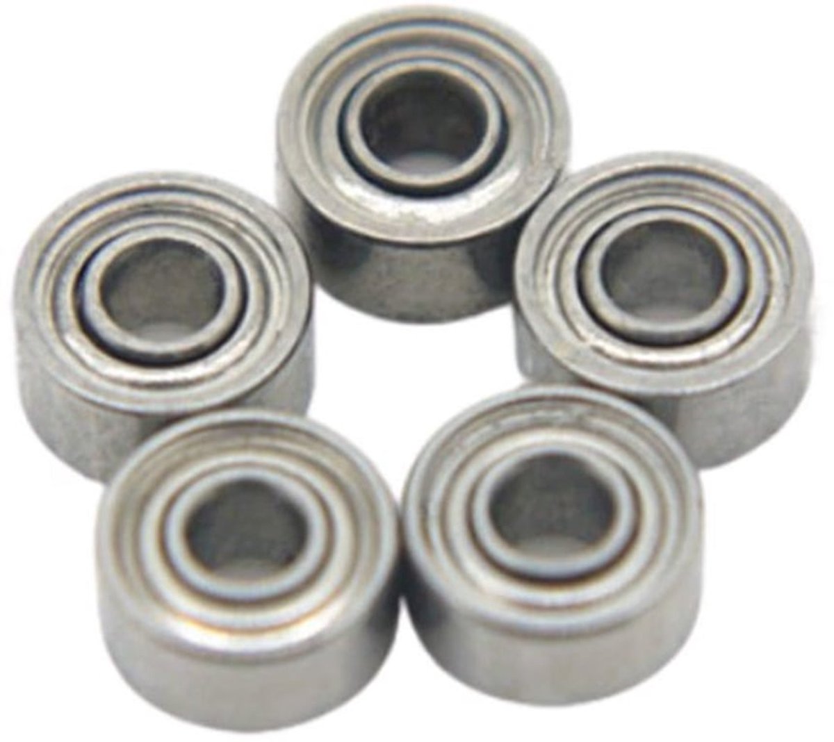 Diepe Groef Kogellager - 6200ZZ Lager - IJzeren Cover - 10x30x9mm - Klein Lager - Koolstofstaal - Zilver - Geschikt voor Merk - 5 stuks
