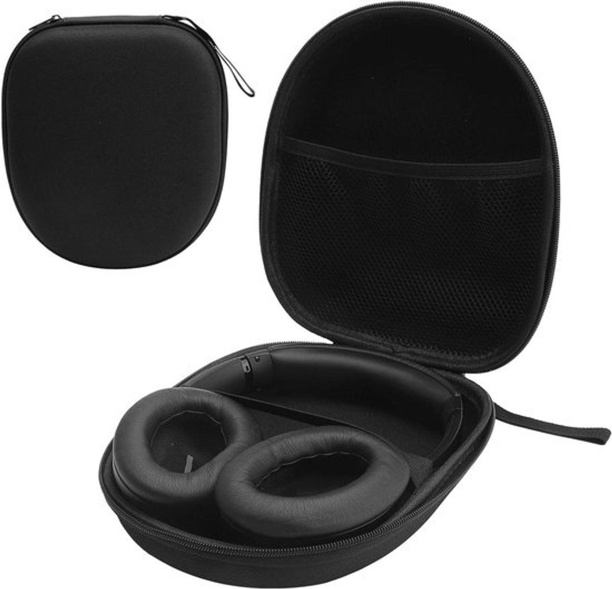 Beschermende hardcase voor over-ear hoofdtelefoon - opbergcase voor reizen met anti-val bescherming