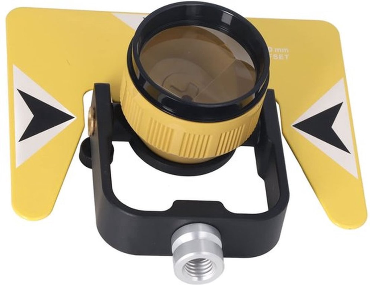 Landmeetkundig Prisma Enkele Kantelprismaset, Total Stations-meetinstrument met Opbergtas voor Sokkia 5/8in X 11 Vrouwelijk, Meetprisma-offset: 0/-30 Mm