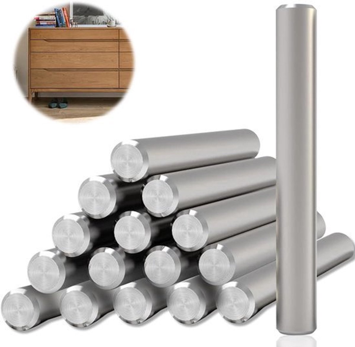 Pluggen plankhouders Ø 6 x 40 mm - 16 stuks