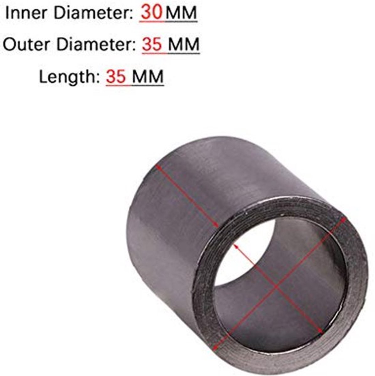 Afdichting voor motorfietsuitlaatpijp, universele afdichting voor motorfietsdemper, uitlaatpijpafdichting, afdichting voor vervanging van de uitlaatpijp van een motorfiets, 35 mm x 40 mm x 31 mm
