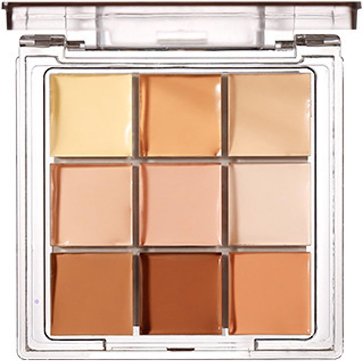 Kleurcorrectie Make-up Palet met 9 Romige Tinten voor een Egale Huid en Perfecte Teint
