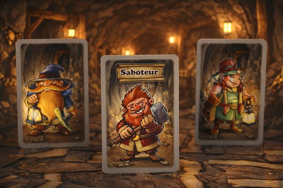 999 Games - Saboteur - Kaartspel - Hét perfecte partyspel voor grote groepen - Saboteer je tegenstanders - Familiespel - Gezelschapsspel - Klein cadeautje
