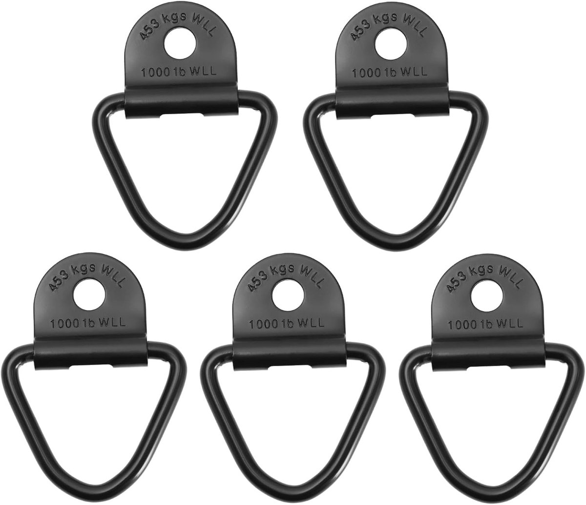 V-Ring Lashing Ringen Set van 5 - Stevige Tie Down Ankerringen voor Aanhangers, Trucks en Boten