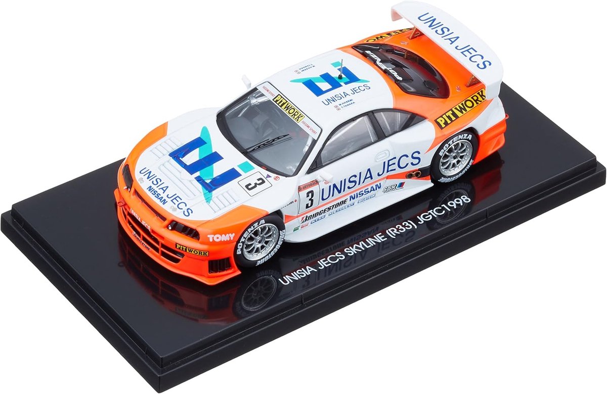 Modelauto Nissan Skyline (R33) JGTC 1998 #3 Unisia JECS - Schaal 1:43