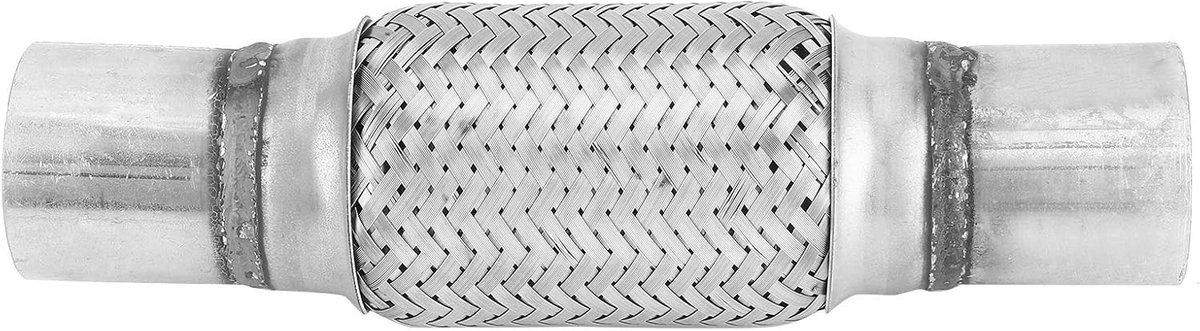 Roestvrijstalen Uitlaatbellow 52x260mm - Universele Golfbellow voor Flexibele Uitlaatverbinding, Zelfklevende Buizen en Gevlochten Pijpen