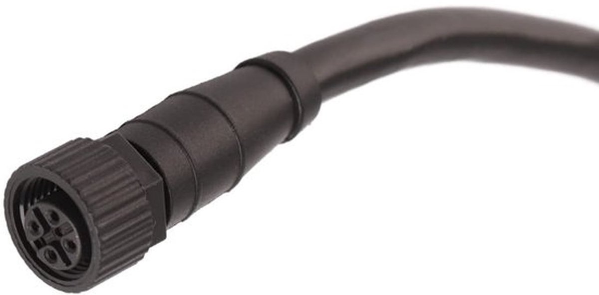 Stroomkabel, backbone- of dropkabel, mannelijke stroomkabel met 5 pinnen, 1 m/39,4 inch lang voor NMEA2000-kabel, ABS-materiaal, IP67 waterdicht, geschikt voor NMEA