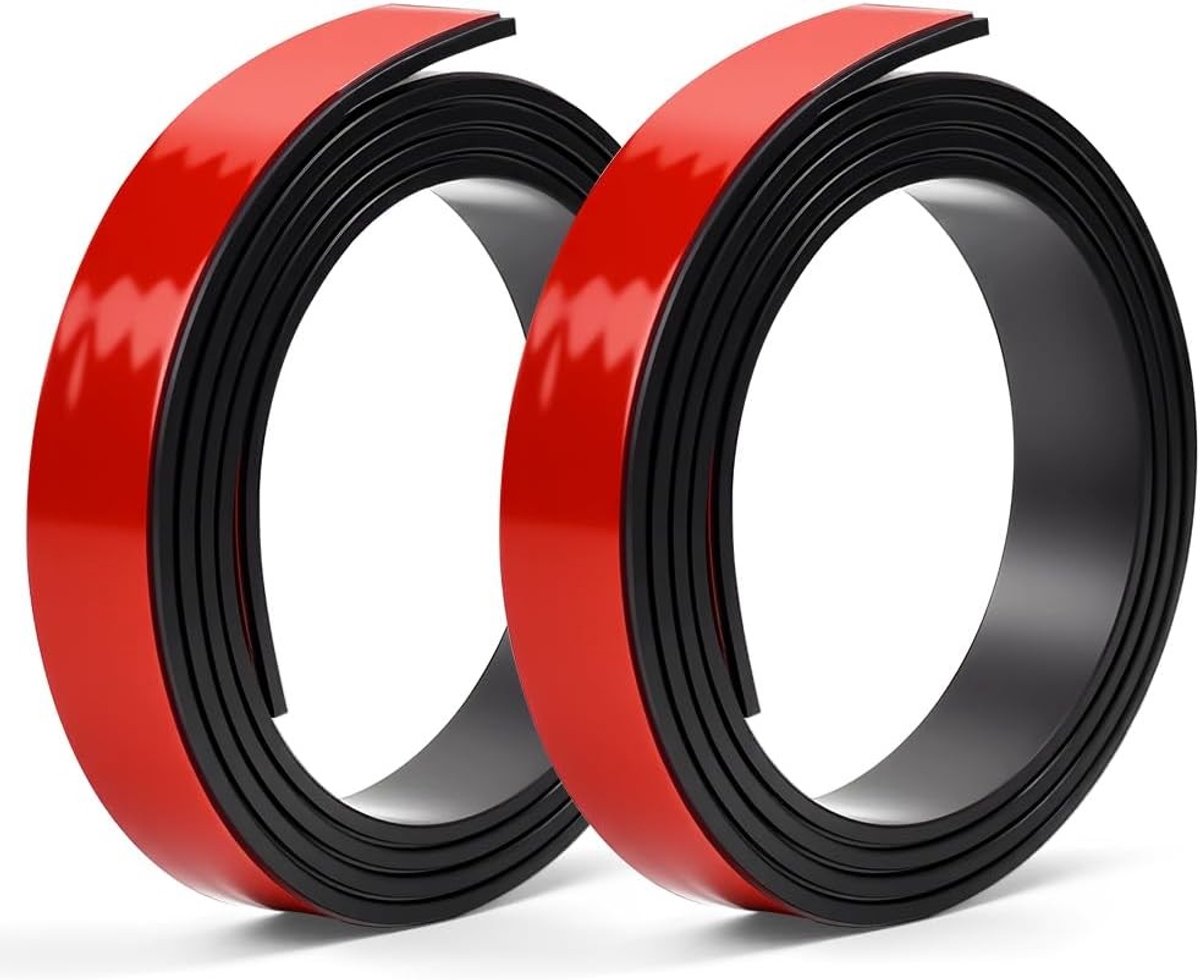 Zelfklevende magnetische tape A+B (1M + 1M) voor insectenhor en muggennet - Extra sterke magnetische strip voor ramen zonder boren, ideaal voor bevestiging en bescherming