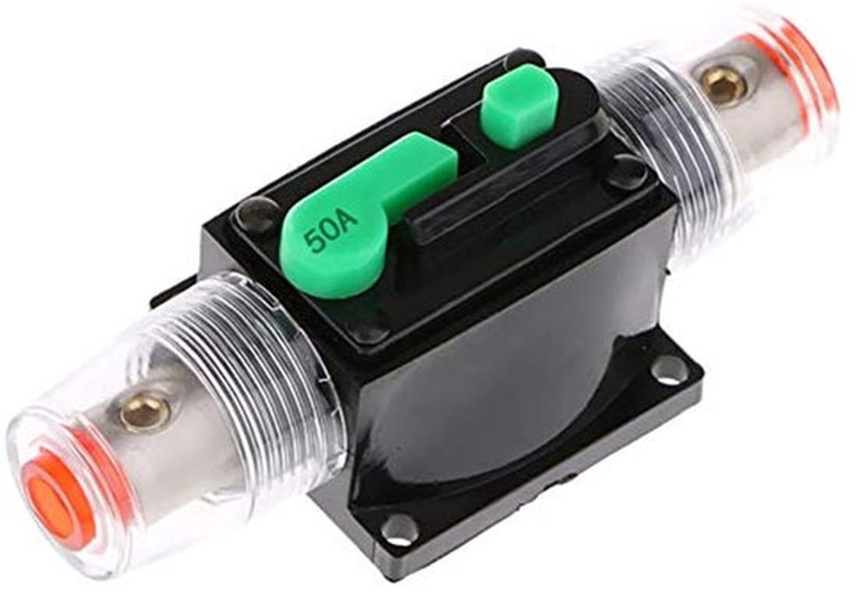 DC 12V/24V Automatische Circuitonderbreker - Waterdichte Fuseholder met Handmatige Resetfunctie voor Auto Audioprotectie