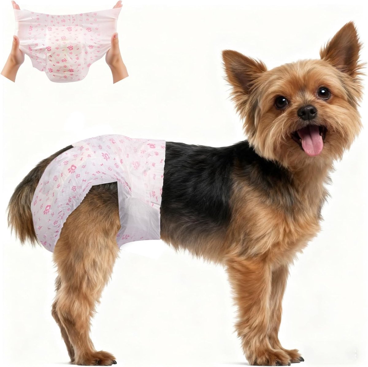 Pack van 20 Wegwerphondenluier voor Teefjes - Super Absorberend, Zacht en Comfortabel, Ideaal voor Honden in de Loopperiode