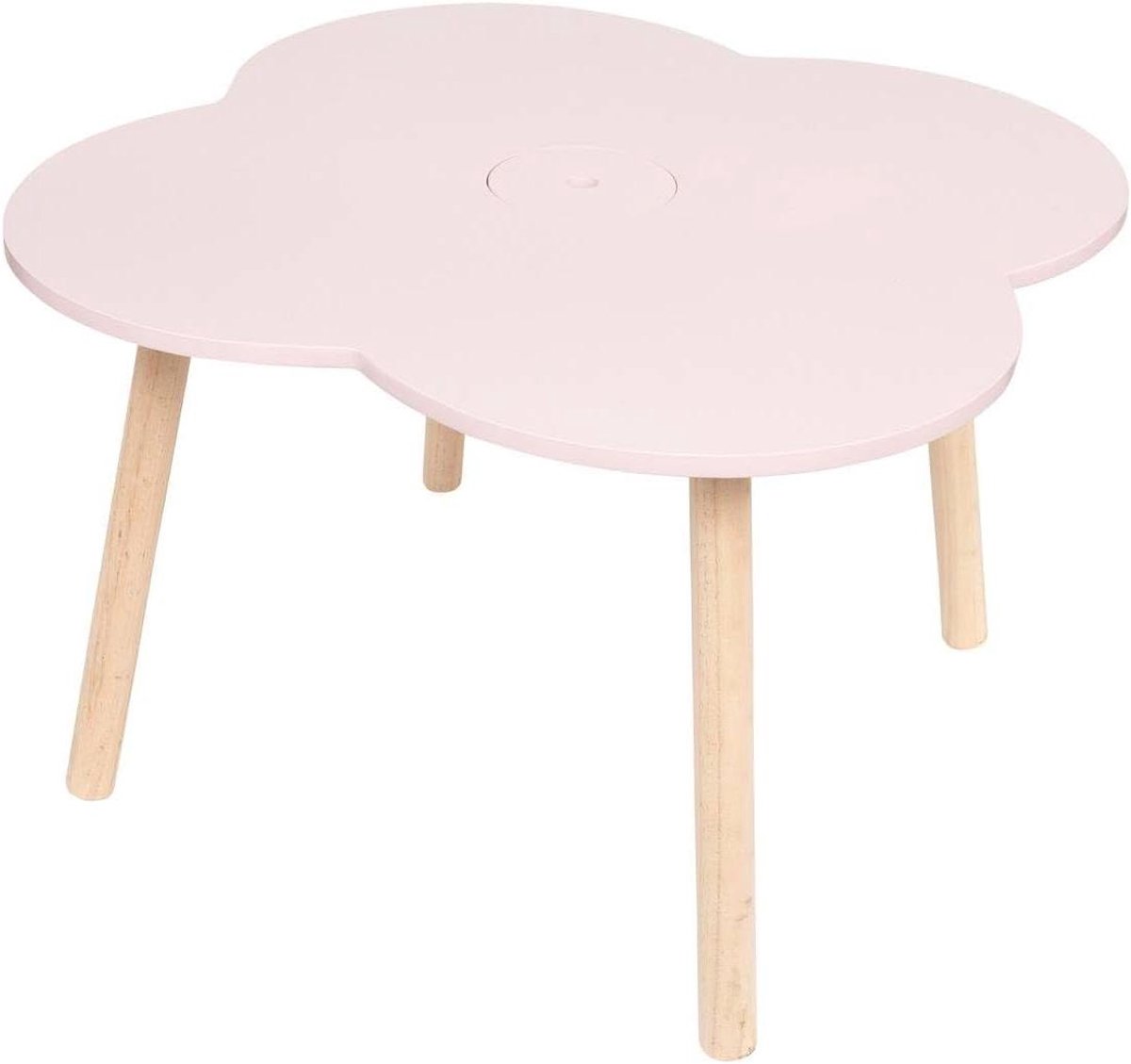 Kinder Tafel - Kindertafeltje Bloemen - Spelen en Knutselen - Zacht en Veilig - 51 x 51 x 40 cm