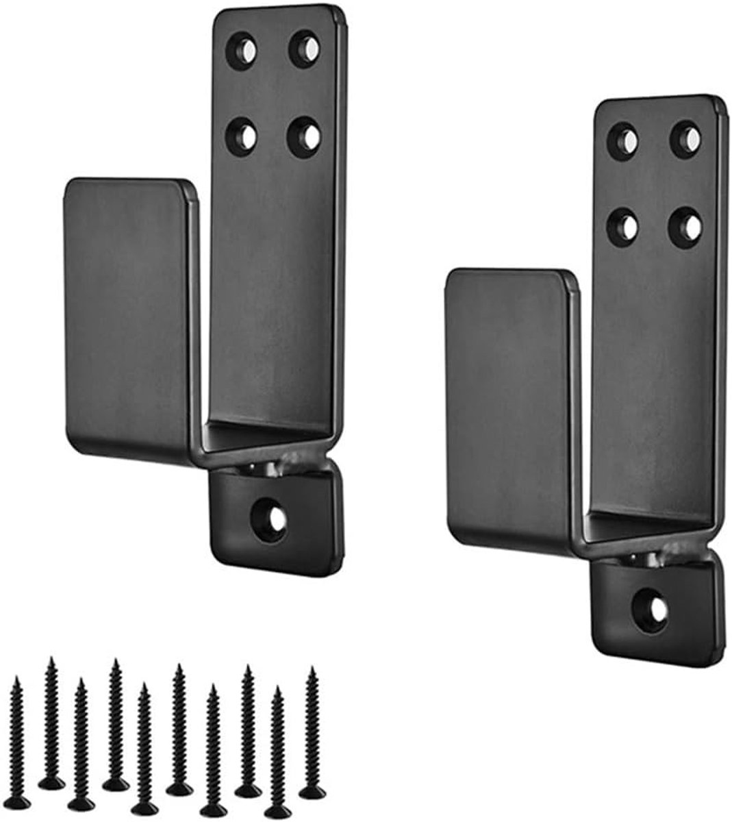 Deurbeveiliging Beugels Set van 2, Metalen U Beugels voor 2x4 Hout, Versterking voor Deuren en Garages, Ideaal voor Schuren en Thuisgebruik