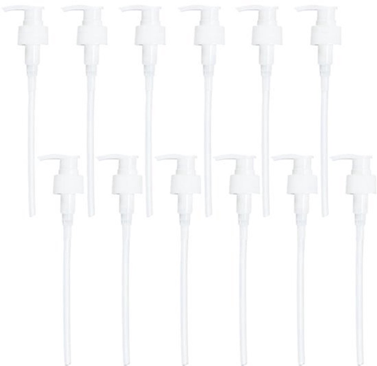 12 Stuks 28-400 Vervangingspompen - Witte Plastic Dispenser Pompen voor Zeep en Lotion