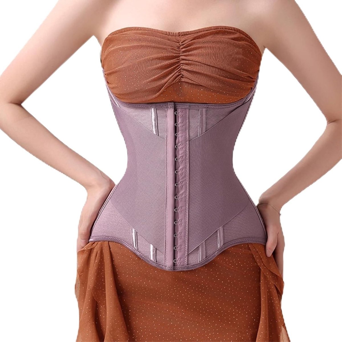 Dames Corset voor Buikcontrole en Tailletraining - Fitness Taille Trainer met U-Vormige Ondersteuning voor Effectieve Lichaamsvormgeving