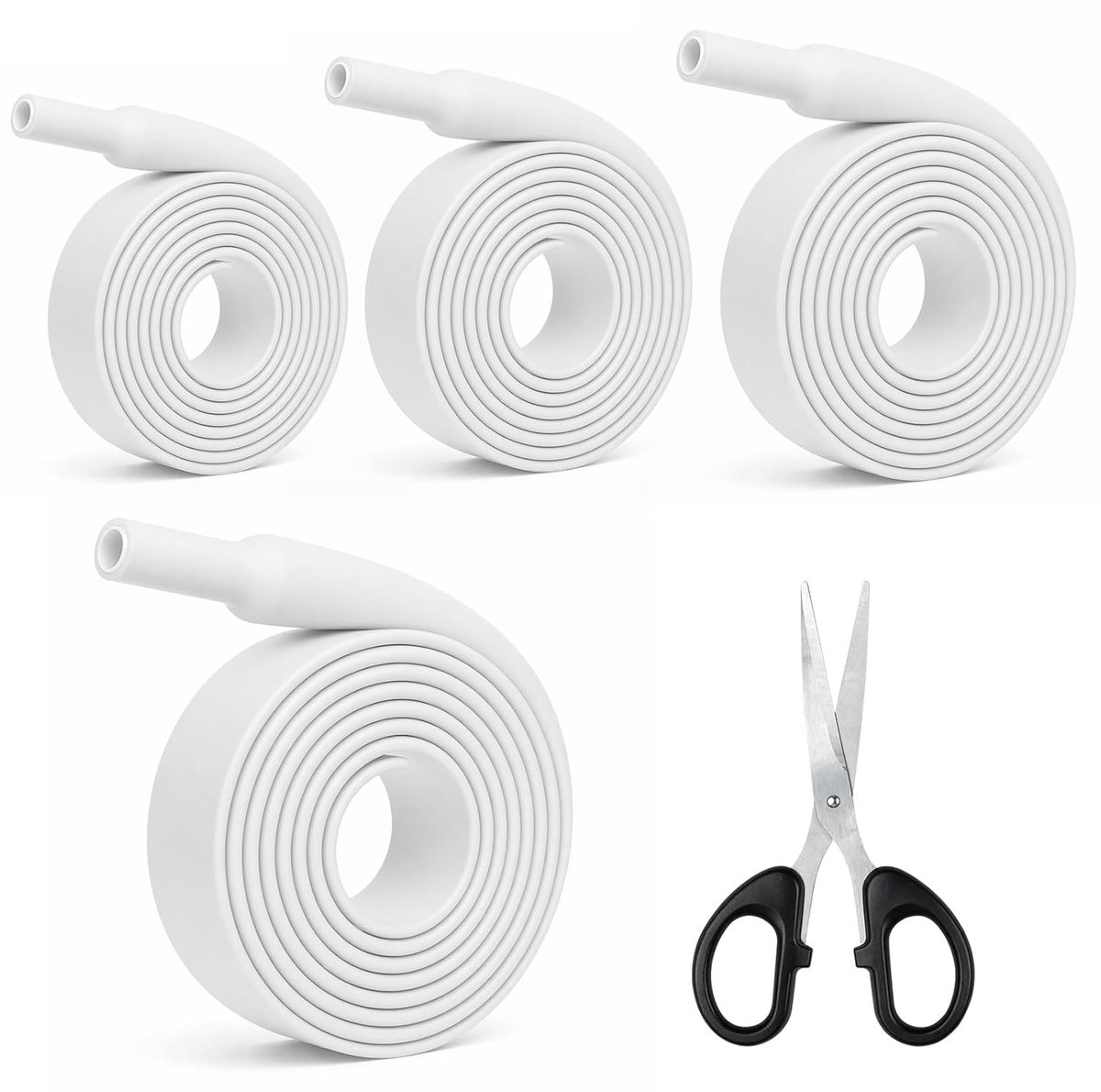 Waterdichte Krimpkous Set met Lijm, 4:1 Assortiment voor Kabelisolatie en Reparatie, 4 Maten: 10mm/20mm/25mm/30mm (1m per maat) - Ideaal voor Elektrische Toepassingen en Bescherming