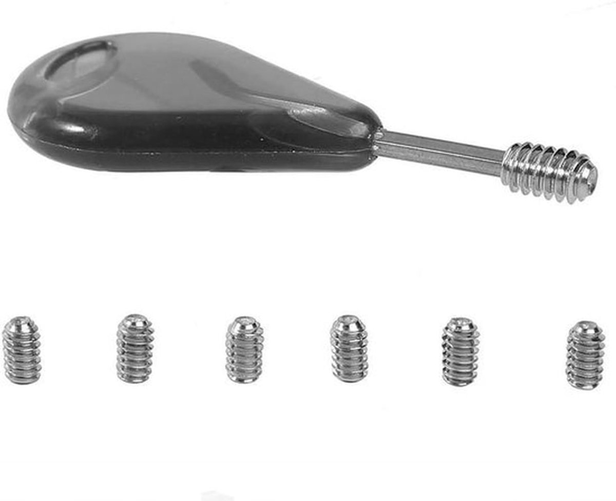 Surfboard vin-sleutel - vin accessoires - vervangend - 6 stuks pinschroeven - 5 cm - Geschikt voor alle soorten vinnen