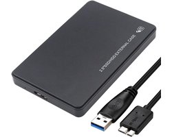 Geen demontage nodig USB 3.0 harde schijfbehuizing - harde schijf extern - harde schijf - USB 3.0 harde schijfbehuizing - 12*7,6*1,3 cm - Zwart - ABS