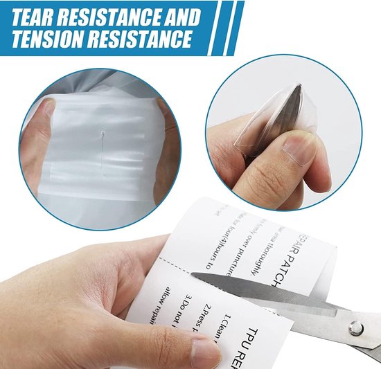 Reparatieset voor Tenten - Transparant - Waterdicht - Voor Luchtbedden en Opblaasbare Producten — afbeelding 2
