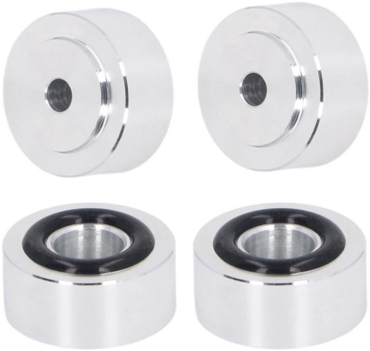 4 Stukken Platenspeler Voeten, Aluminium Platenspeler Isolatie Voeten Standaard Luidspreker Spikes Audio Pads, Schokabsorptie Luidspreker Isolatie Voeten voor HiFi Versterker, Luidspreker,