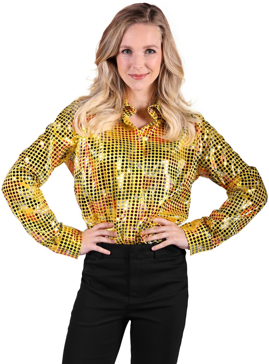 Discoblouse geel