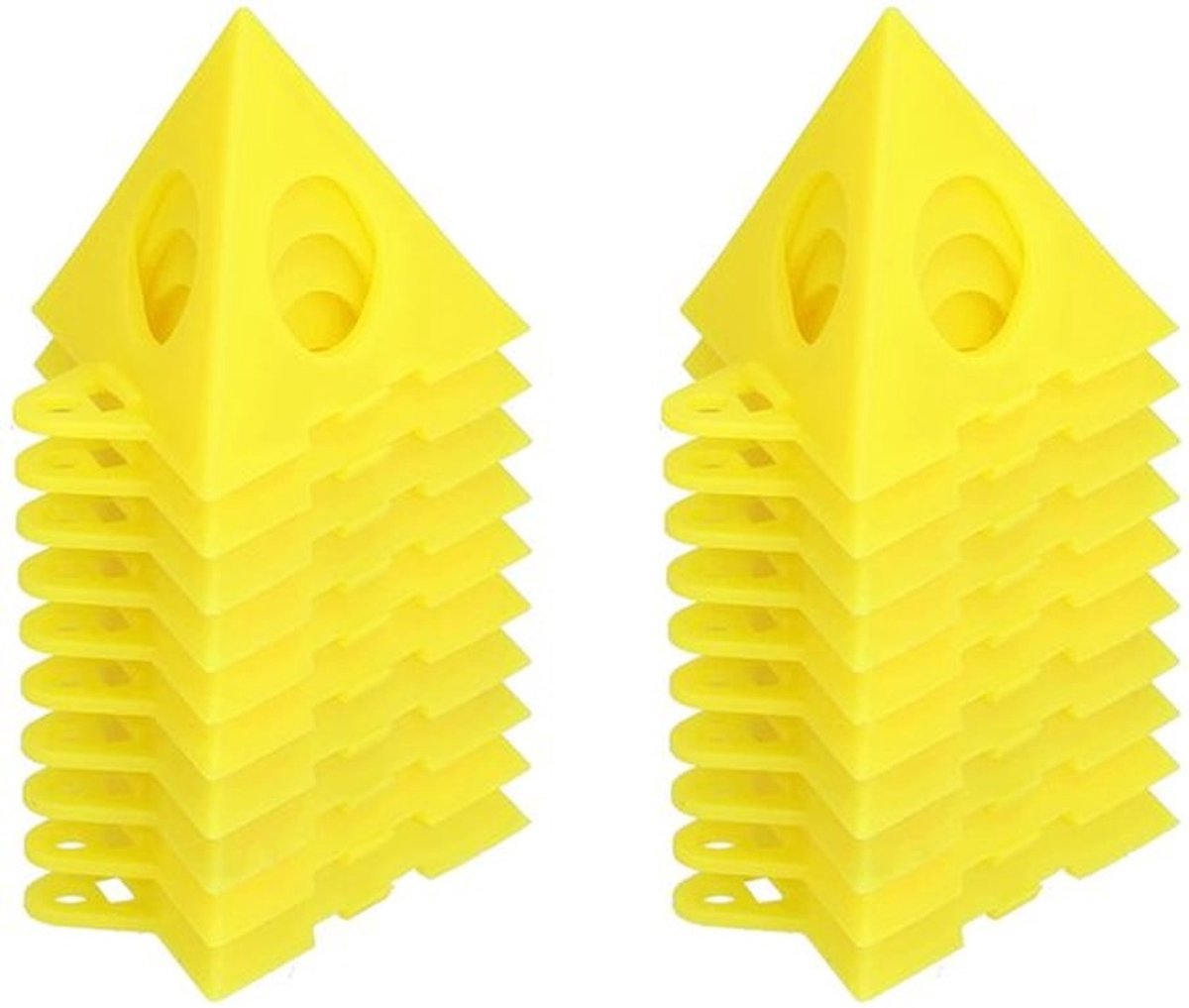 Set van 20 kunststof schilderkegels voor het ondersteunen van canvas en deuren, ideaal voor kunstenaars en schilders voor stabiele en veilige verfprojecten