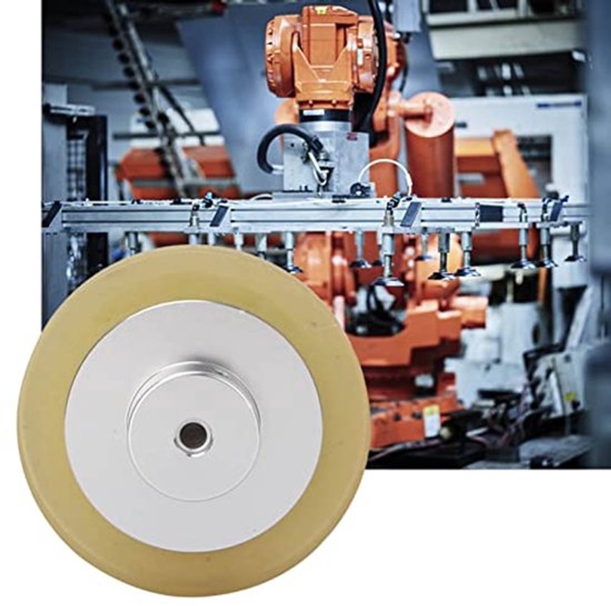 Encoder Meterwiel, Duurzaam Antislip Polyurethaan Roterende Encoder Wiel Meetmeter Gebruikt voor Roterende Encoders (200)