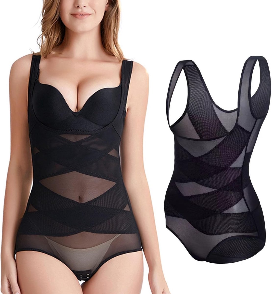 Dames Shapewear met Tummy Control, Hoge Taille en Butt Lifter voor Slanker Lichaam en Comfortabele Ondersteuning